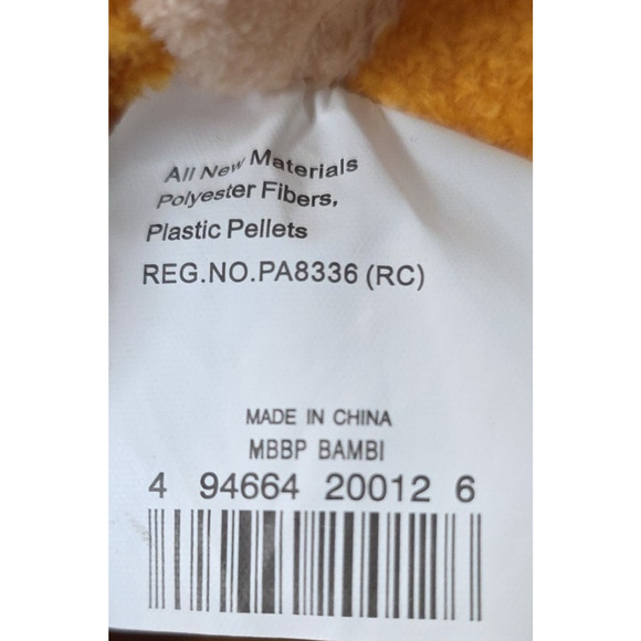 Bambi Plush Disney Sitting Up Deer Stuffed Toy 7' - Picture 8 of 13